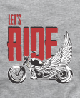 Marškinėliai Let's ride Marškinėliai Let's ride
